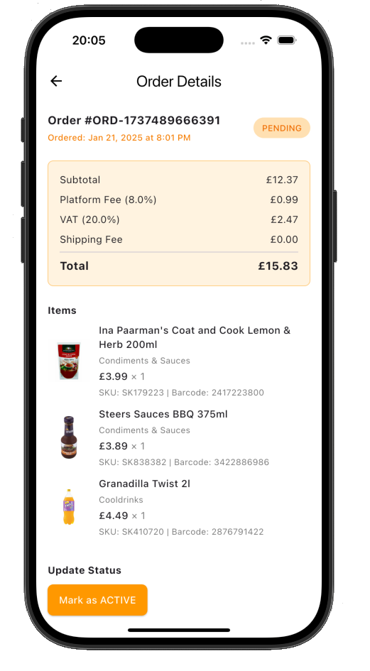 Order Details