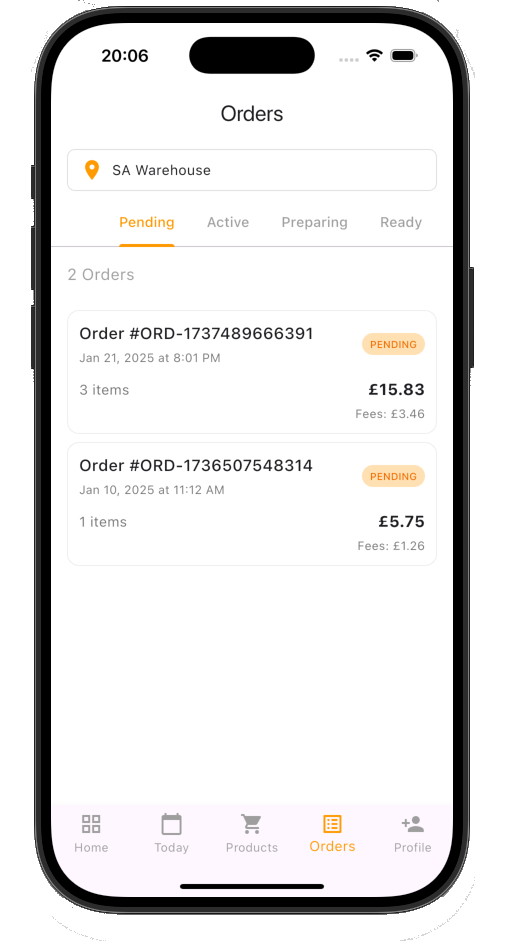 Order History