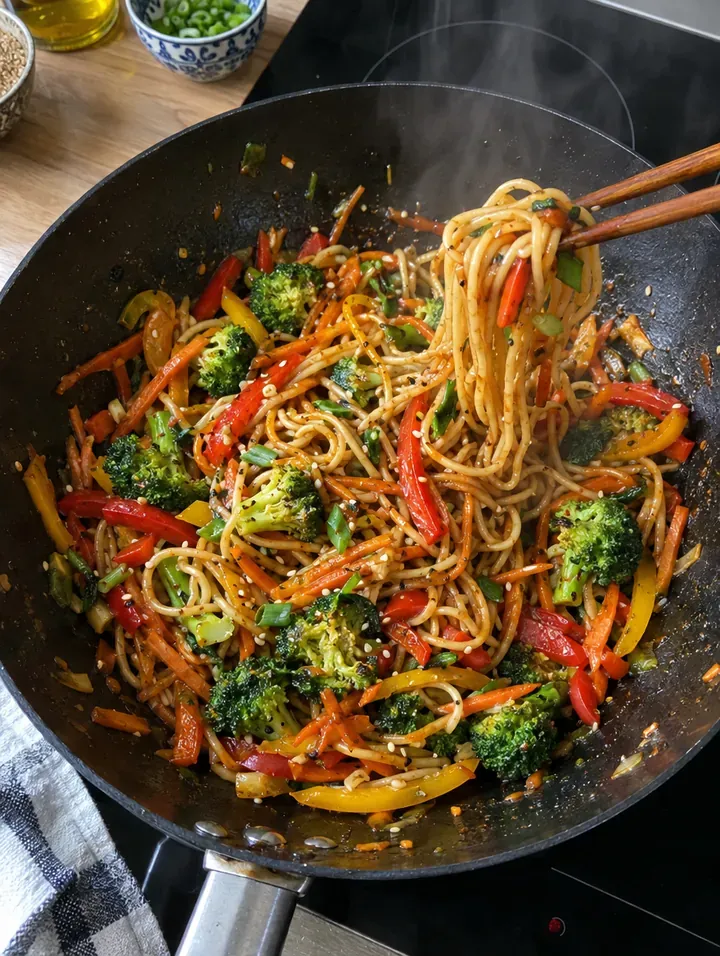 Veggie noodle stir fry