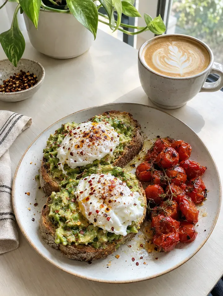 Avo toast and eggs, brunch sorted